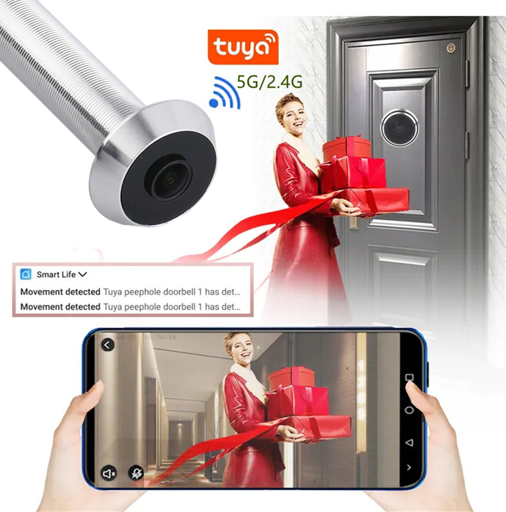 LED Door Eye Camera 1080P 2MP  - đánh giá và giá Home Security Front Door Camera